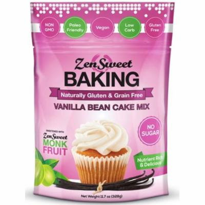 2 Pack - ZenSweet Baking Vanilla Bean Cake Mix 11.7 oz