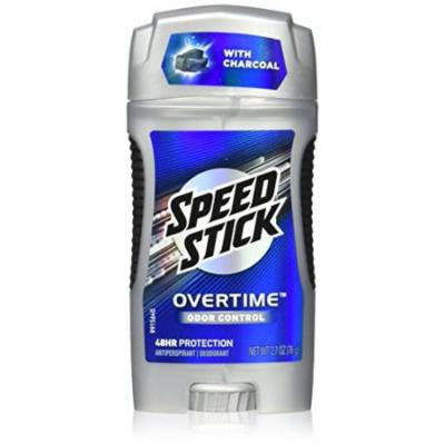 4 Pk Speed Stick Antiperspirant Deodorant Overtime Odor Control, Charcoal 2.7 Oz