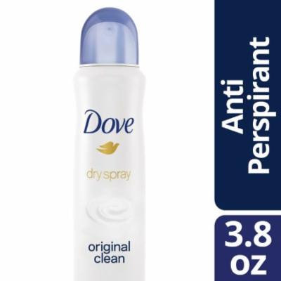 Dove Dry Spray Antiperspirant Deodorant Original Clean 3.8 oz (Pack of 4)