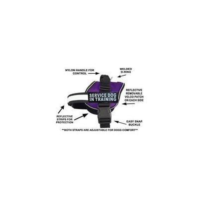 Servcie Dog in Training Nylon Dog Vest Harness. Purchase Comes 2 Reflective Service Dog in Training Velcro pathces. Please Measure Your Dog Before Ordering (Girth 19-25