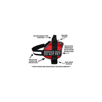 Doggie Stylz Service Dog Harness Vest Comes 2 Reflective Service Dog DO NOT PET Velcro Patches. Please Measure Dog Before Ordering (Girth 28-38