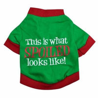 Mosunx Christmas Pet Dog Puppy Clothes Cotton Double Color Letter Shirt Clothes