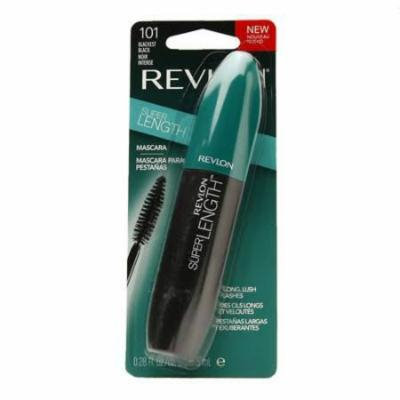 Revlon Super Length Mascara, 101 Blackest Black, 0.28 Fl Oz (Pack of 6)