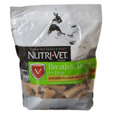 Nutri-Vet Breath & Tartar Biscuits 19.5 oz - Pack of 4