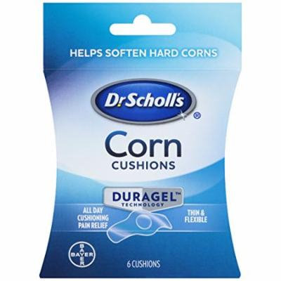 2 Pack Dr. Scholl's Duragel Corn Cushions, Thin & Flexible, Softens Corns 6 Each