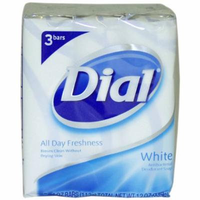 4 Pack Dial Antibacterial Deodorant Soap 4oz Bars White 3 Each