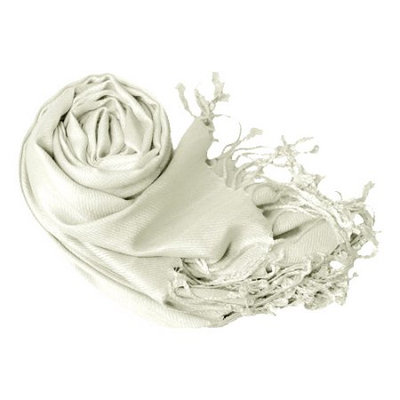 Peach Couture Soft and Silky Bamboo Rayon Luxurious Eco-Friendly Shawl (Silver)