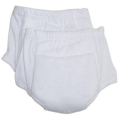 Bambini 210-2 Rib Knit White Training Pants Size 2 Tallarent