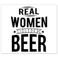Beer Bottle Labels - Real Women Drink Beer - Set of 6