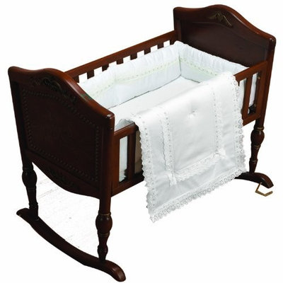 Baby Doll Bedding Crib Bedding Set, White