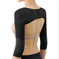 Arm Shaper for Slim Arms Shapewear Full Length Arm Tights Posture Corrector for Women Free Sleep Mask by Kaneesha (Black-SM)