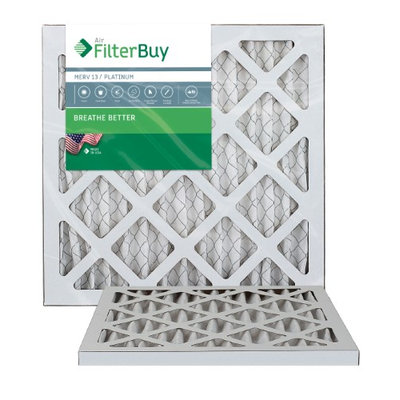 AFB Platinum MERV 13 12x16x1 Pleated AC Furnace Air Filter. Filters. 100% produced in the USA. (Pack of 2)