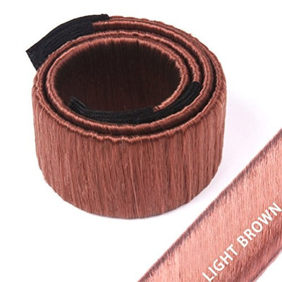 Daycount Pack of 3 Headband Ball French Twist Magic Bun Maker French Dish Teen Little Girls Hair Elastic Band Beauty Tools 8.2''