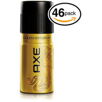 (PACK OF 46 CANS) Axe GOLD TEMPTATION Body Spray Antiperspirant & Deodorant. 48 HOUR ODOR PROTECTION! Energized & Fresh! (46 Cans, 5oz each Can): Health & Personal Care