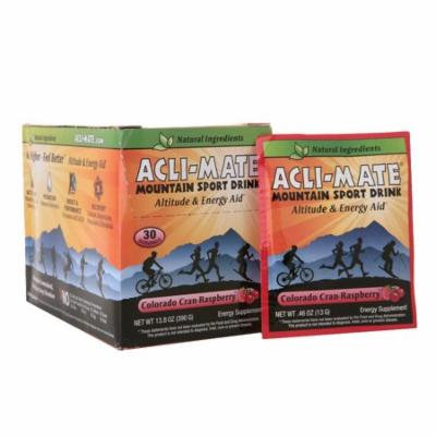 Acli-Mate Mountain Sport Drink Altitude & Energy Aid Packets Colorado Cran-Raspberry0.46 oz. x 30 pack(pack of 2)