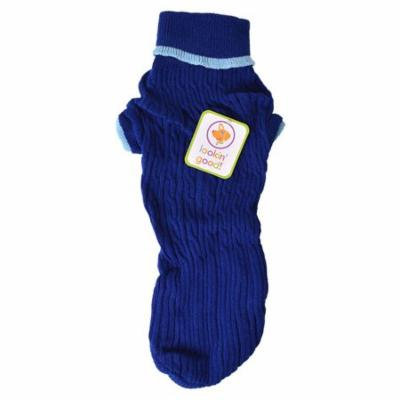 Fashion Pet Cable Knit Dog Sweater - Blue Large (19