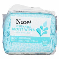 Nice! Flushable Wipes Lemon84.0 ea x 2 pack(pack of 1)