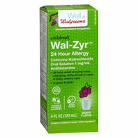 Walgreens Wal-Zyr 24 Hour Allergy Oral Solution4.0 oz.(pack of 2)