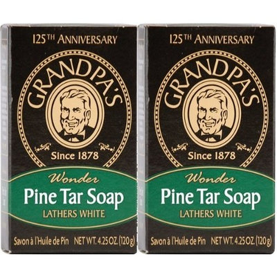Grandpa's Pine Tar Soap Bath-Size 4.25 oz 5-Pack