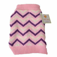 Lookin' Good Chevron Dog Sweater - Pink Small (Dogs 10