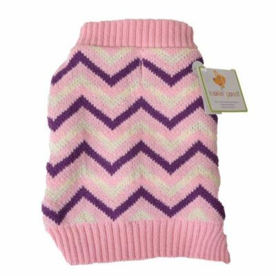 Lookin' Good Chevron Dog Sweater - Pink Small (Dogs 10