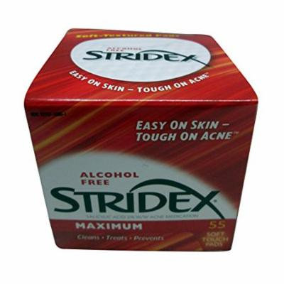 Stri-dex Pads Maximum Strength, 3 Pack of 55 Pads