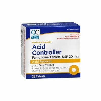 5 Pack Quality Choice Acid Controller Max Strength 25 Tablets Each