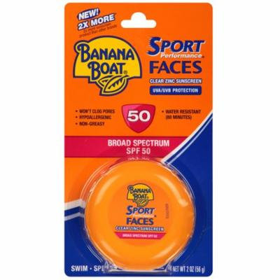Banana Boat Faces Clear Zinc Jar, SPF 502.0 oz.(pack of 1)