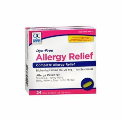 5 Pack Quality Choice Allergy Relief Compare To Benadryl 24 Tablets Each