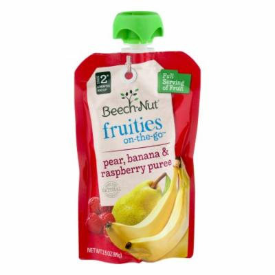 Beech-Nut Fruities On-The-Go Stage 2 Pear, Banana & Raspberry Puree, 3.5 OZ (Pack of 12)