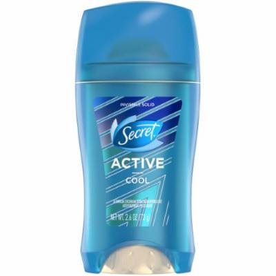Secret Active Cool Invisible Solid Antiperspirant/Deodorant 2.6 oz. Stick (Pack of 10)