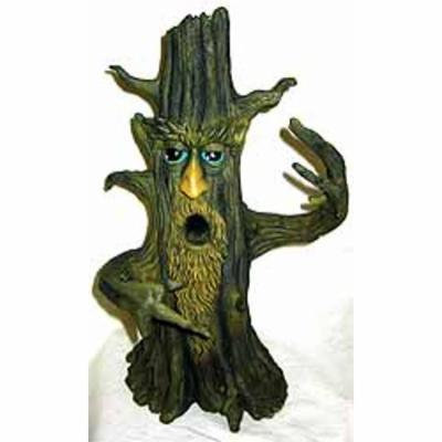 Incense Burner Forest Smoke Tree Hollow Mouth Top of Head Greenman Stick Meditation Tool 11