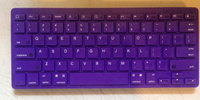 JAMSONIC BLUETOOTH WIRELESS KEYBOARD PURPLE Works with Apple, Droid, Blackberry, HTC, Motorola, LG, Samsung, Nokia, NEC, Kindle, Mac, PC.