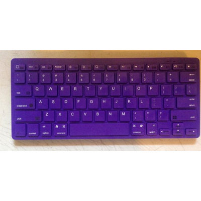 JAMSONIC BLUETOOTH WIRELESS KEYBOARD PURPLE Works with Apple, Droid, Blackberry, HTC, Motorola, LG, Samsung, Nokia, NEC, Kindle, Mac, PC.