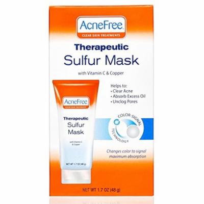6 Pack AcneFree Sulfur Mask with Vitamin C & Copper, Acne Treatment 1.7 oz each