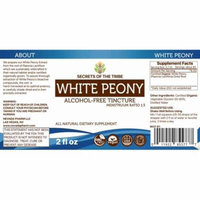 White Peony Tincture Alcohol-FREE Extract, Organic White Peony (Paeonia Lactiflora) Dried Root 2 oz