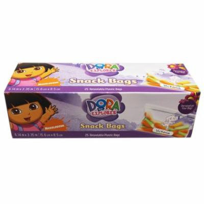 Dora the Explorer Resealable Kids Snack Bags (25 Count)