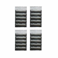 Gillette Atra Plus Refill Razor Blade Cartridges, Bulk Packaging, 20 Count + Makeup Blender Sponge