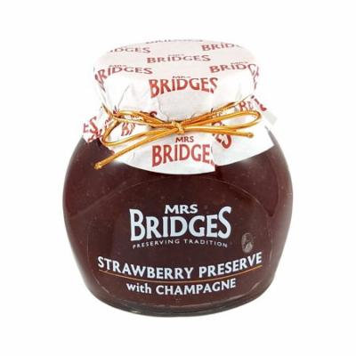Mrs Bridges Strawberry Preserve with Champagne, 12 oz