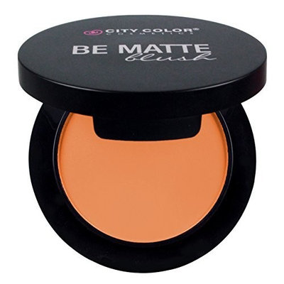 CITY COLOR COSMETICS Be Matte Blush | Blendable Mineral Makeup Powder (Apricot)