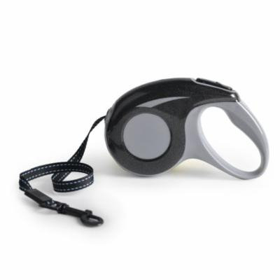 Magshion Pet Stop Retractable Dog Leash, 11.5 Ft for Small Dogs Puppy up to 25 Pounds Tangle Free, One Button Break & Lock Black
