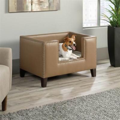 Pet Bed in Brown Finish