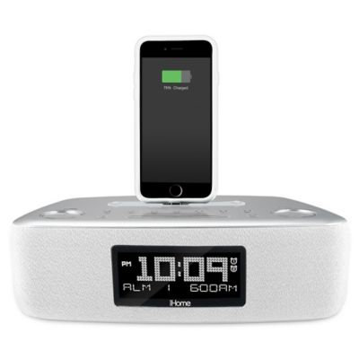 iHome™ iDL44 Dual Alarm Clock Radio with USB Charging Port