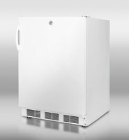 Summit CT66JADA: ADA compliant refrigerator-freezer in white for freestanding use, with cycle defrost and