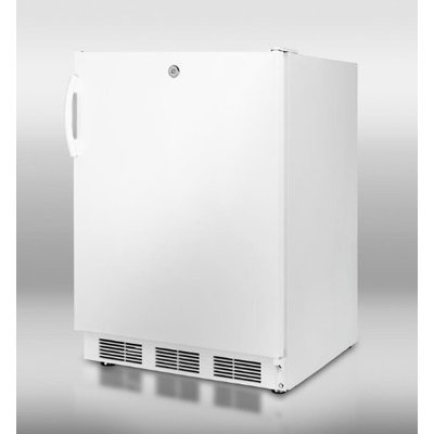 Summit CT66JADA: ADA compliant refrigerator-freezer in white for freestanding use, with cycle defrost and