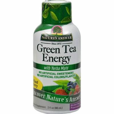 6 Pack Nature's Answer - Green Tea 2OZ Energy Shot w/ Yerba Maté