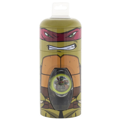 Nickelodeon Teenage Mutant Ninja Turtles LCD Watch with Character Tin