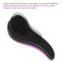 BOMBEX Detangling Brush - 2-Piece Value Set - Wet Hair Brush,Professional No Pain Detangler for Women,Men,Kids,Purple & Pink