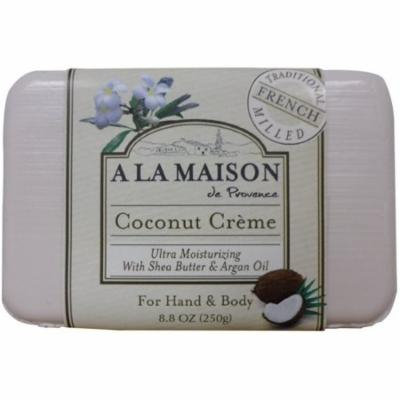 4 Pack - A LA MAISON Coconut Creme Soap 8.8 oz