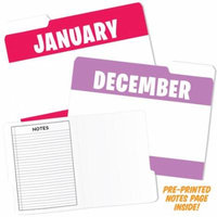 (2 Pk) Month Of Year Design File Folders